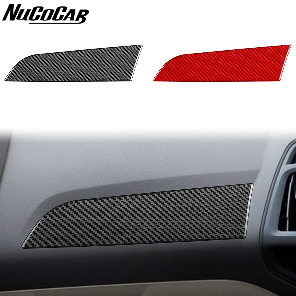 For Ford Focus MK3 2012-2018 Carbon Fiber Co-driver Instrument Panel Trim Cover Car Accessories Interior Decorative Sticker