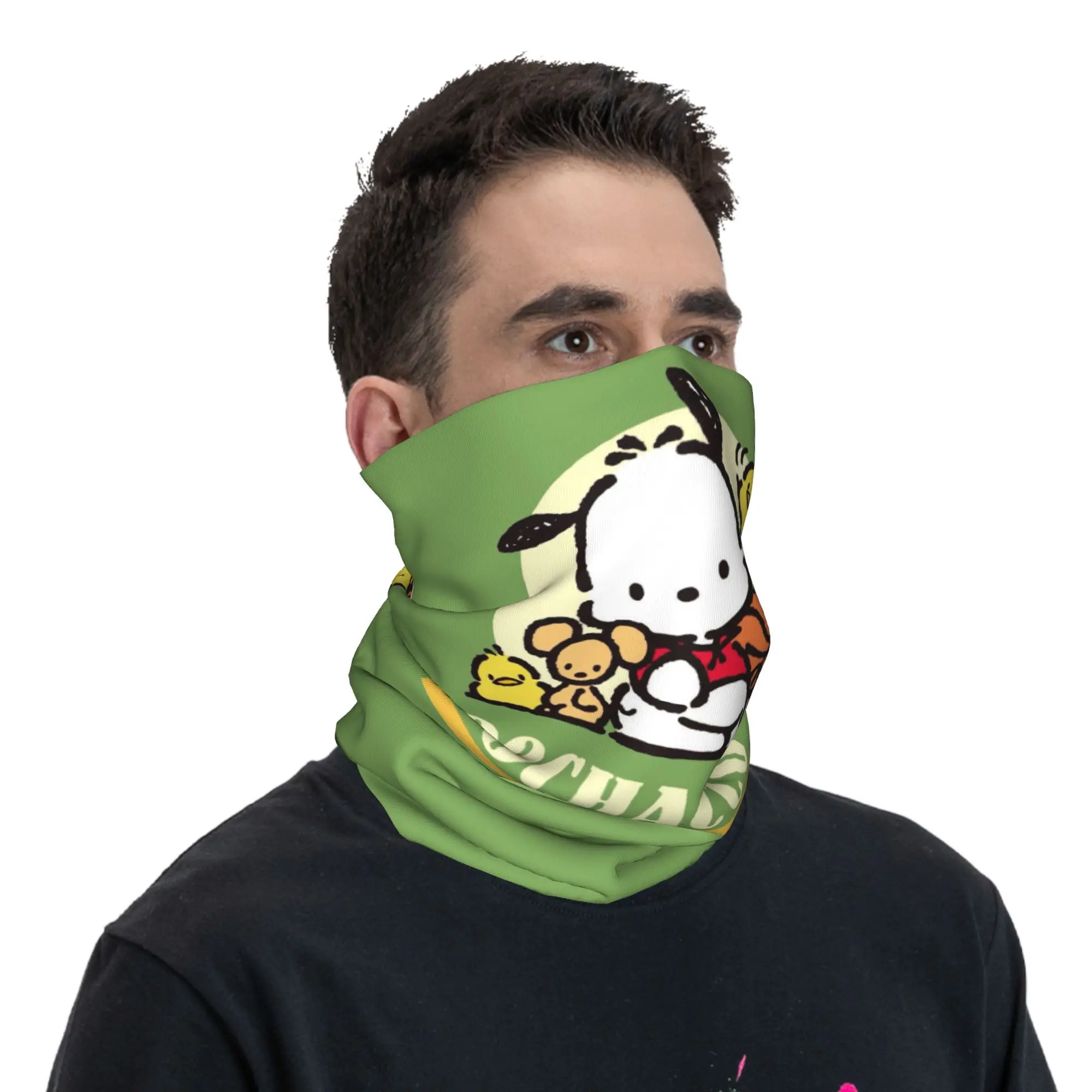 커스텀 포차코 반다나 넥워머 남녀 겨울 하이킹 스키 스카프 게이터 소녀 하트 귀여운 만화 얼굴 커버