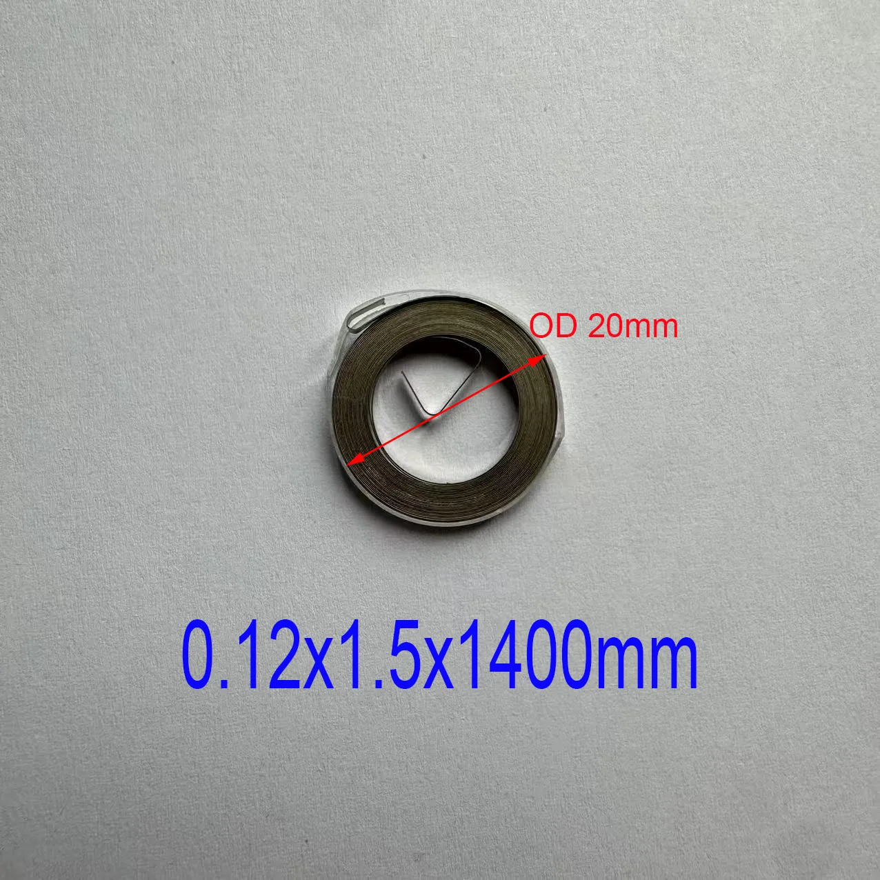 

2pcs/lot 0.12x1.5x1400mm Stainless Steel Flat Wire Coil Spring Constant Force Springs Electronic return spring