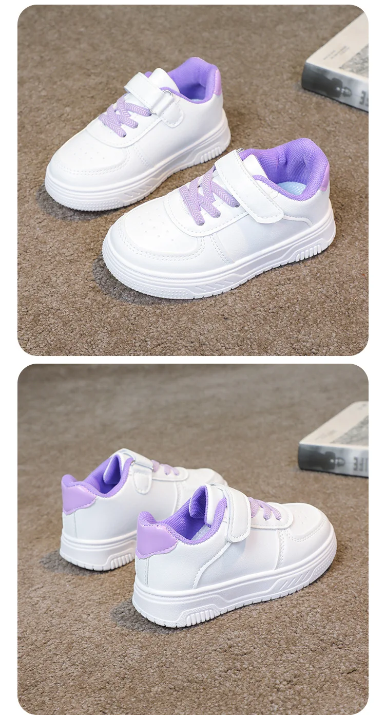 2026 Herbst Kinder Barfußschuhe mit breiter Zehenbox für Jungen und Mädchen – Minimalistische Sneaker aus leichtem Kunstleder mit Klettverschluss – Detail 24