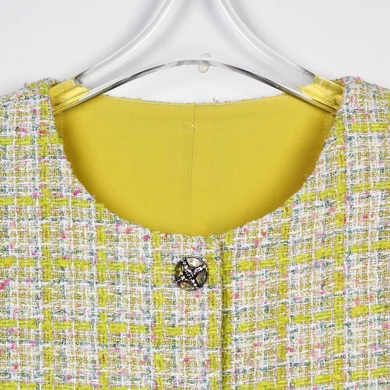 Autumn light luxury French tweed small fragrant jacket