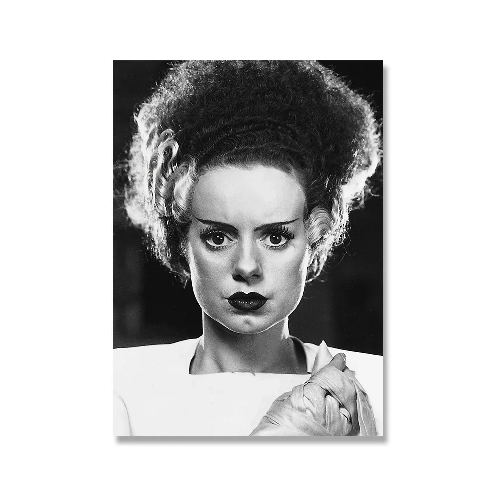 يطبع غرفة المعيشة غرفة نوم ديكور المنزل الكلاسيكية خمر جدار الفن فيلم غطاء ألبوم الرعب الخيال العلمي الفضاء الخارجي HD قماش المشارك #4