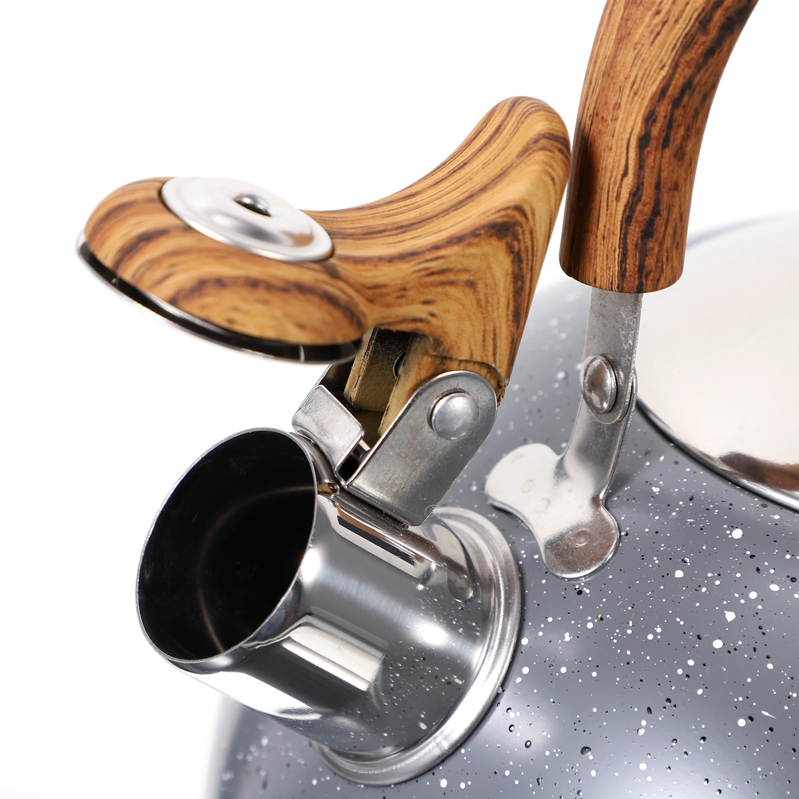 

1Pcs Stainless Steel Tea Kettle Whistling Home Kettle Ergonomic Handle Foodgrade Material Resistant Induction Gas Stove