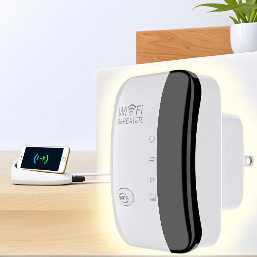 Amplificateur de signal sans fil répéteur WiFi - 300 m à travers le rehausseur de réseau mural