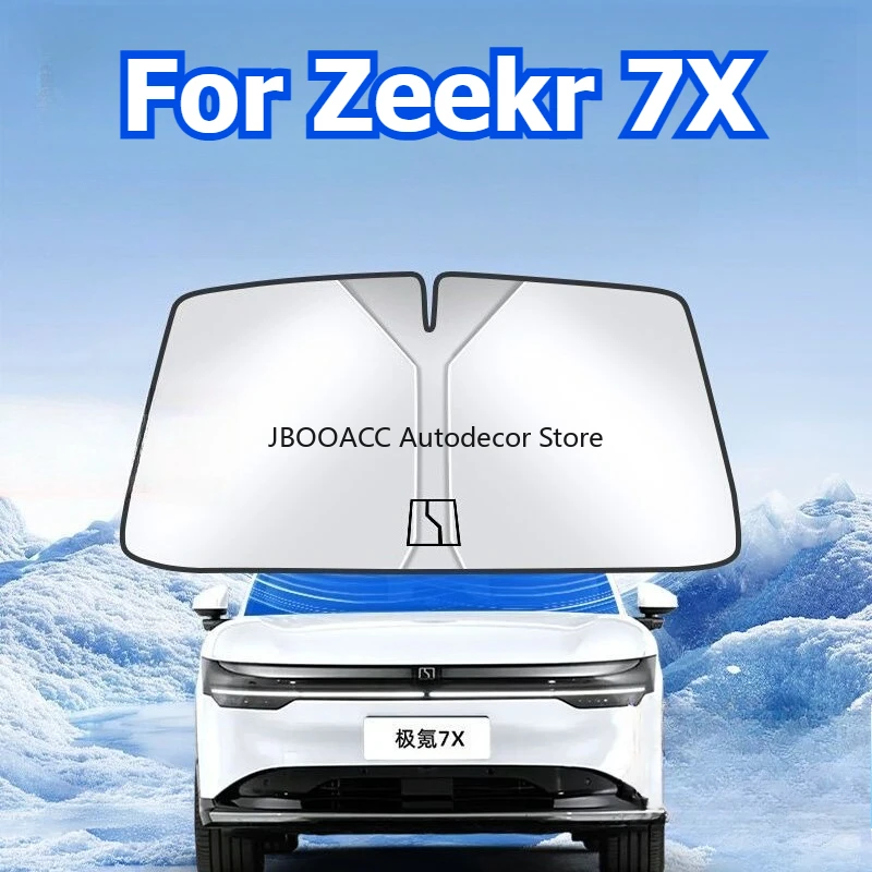 

Для Geely Zeekr 7X 2025 автомобильный солнцезащитный козырек на лобовое стекло, защита от ультрафиолета, складные аксессуары, авто оконный козырек, защитный козырек