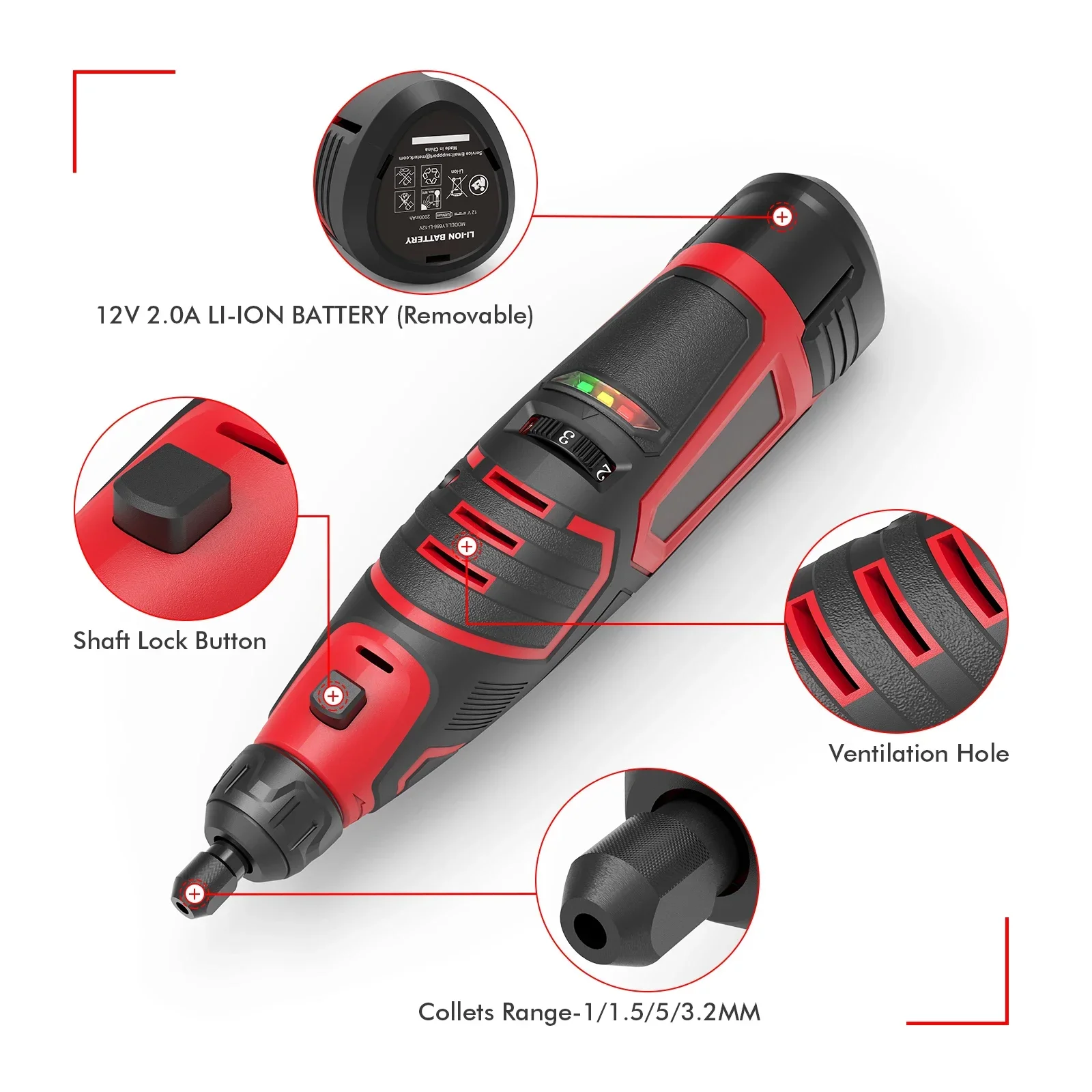 

-Mini Electric Drill Rotary Power Tool With Dremel Tool Accessories Engraving Pen Polishing Machine Grinding Wood Carving