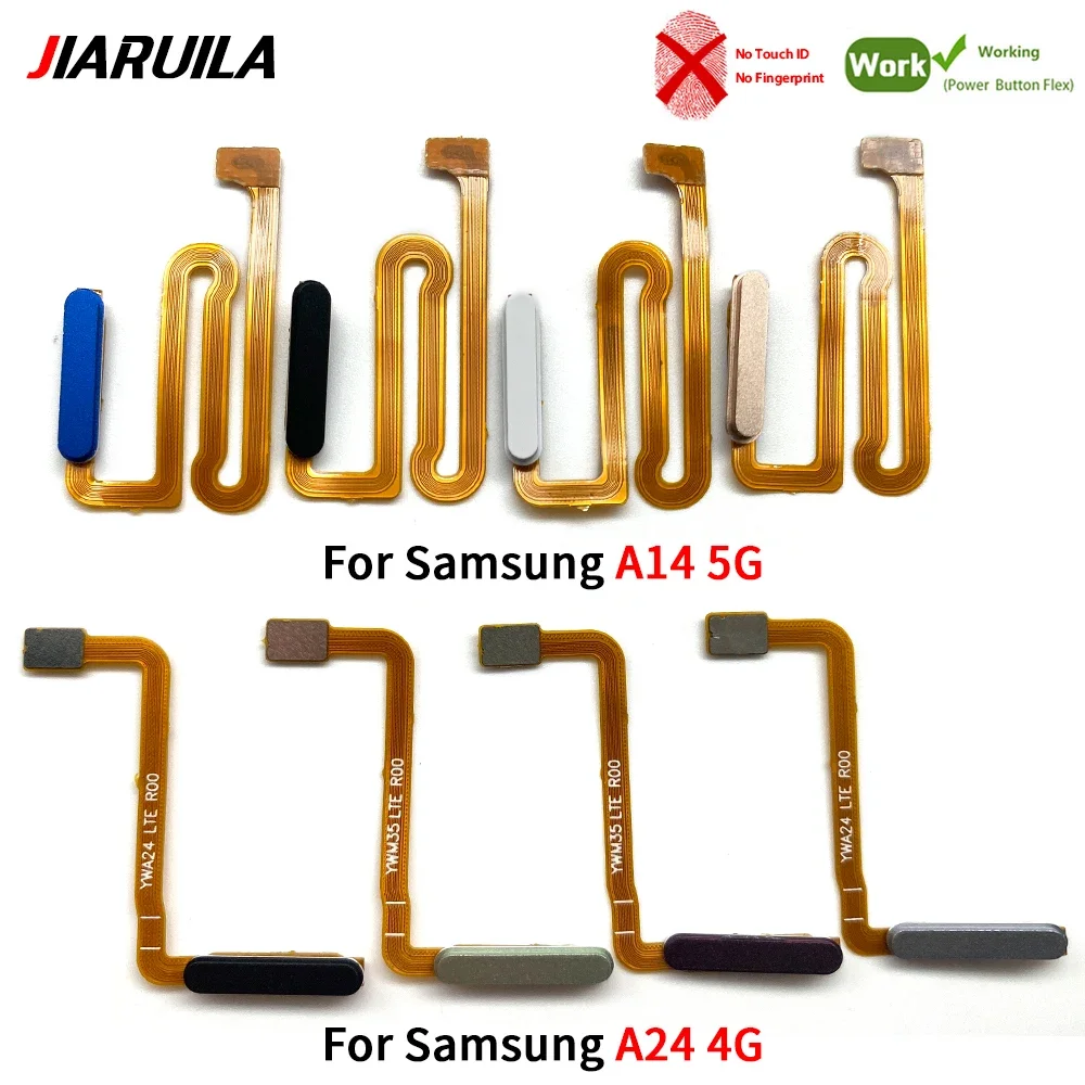 Cable flexible del botón de encendido/apagado lateral sin sensor de huellas dactilares para Samsung A04S A13 4G A13 5G A14 4G