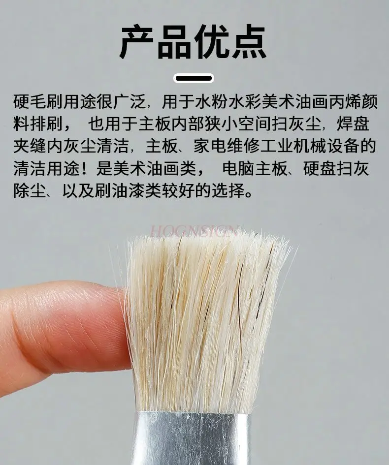 7 قطع من فرشاة الرسم الزيتي بيجي ماني، فرشاة ذات شعيرات صلبة، فرشاة ألوان مائية من الأكريليك مرسومة يدويًا، مجموعة فرش برأس مسطح