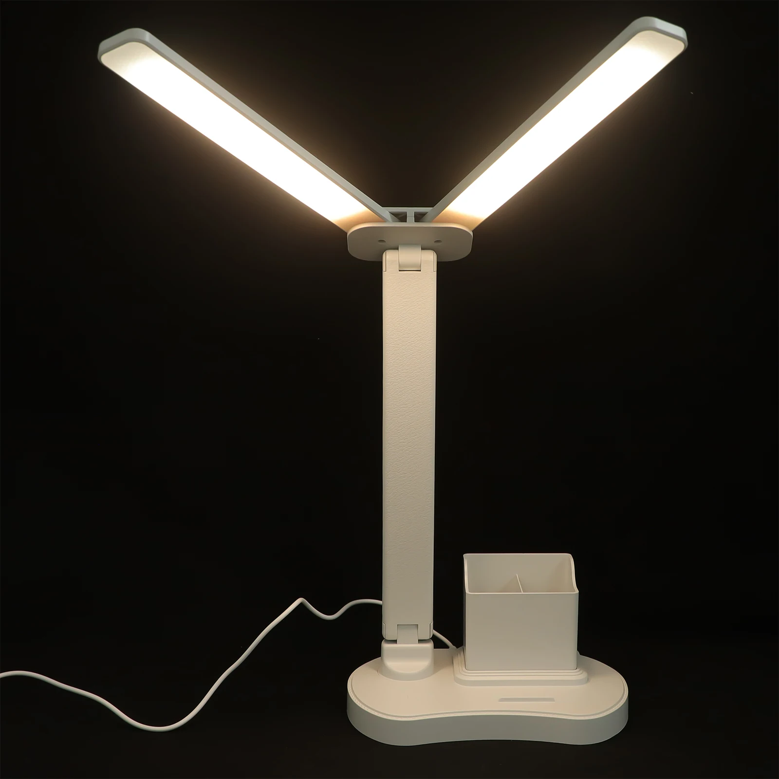 

Dual Head Led Desk Lamp Touch Control Eye-Caring Table Lamp For Study Office Bedside Dimmable Usb Adjustable Lighting Aesthetic