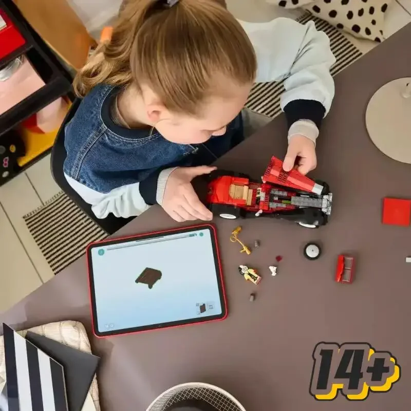 NOVO 2025 Novo produto 43277 Conjunto de blocos de construção de carro de luxo Cruella, presente de Natal e aniversário