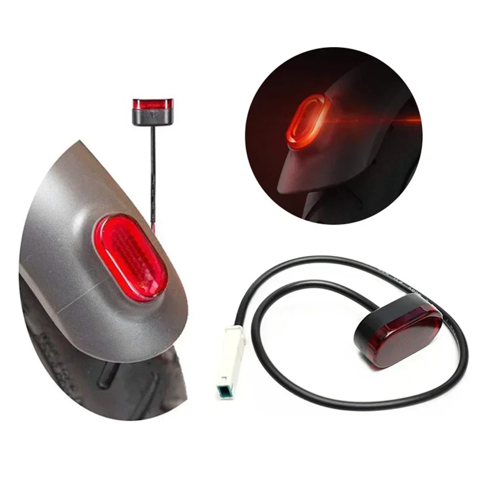 Rear Mudapron Tail Light For-Xiaomi Electric Scooter Foldable Resistant Taillight Tail Cable Direct TailLight Parts