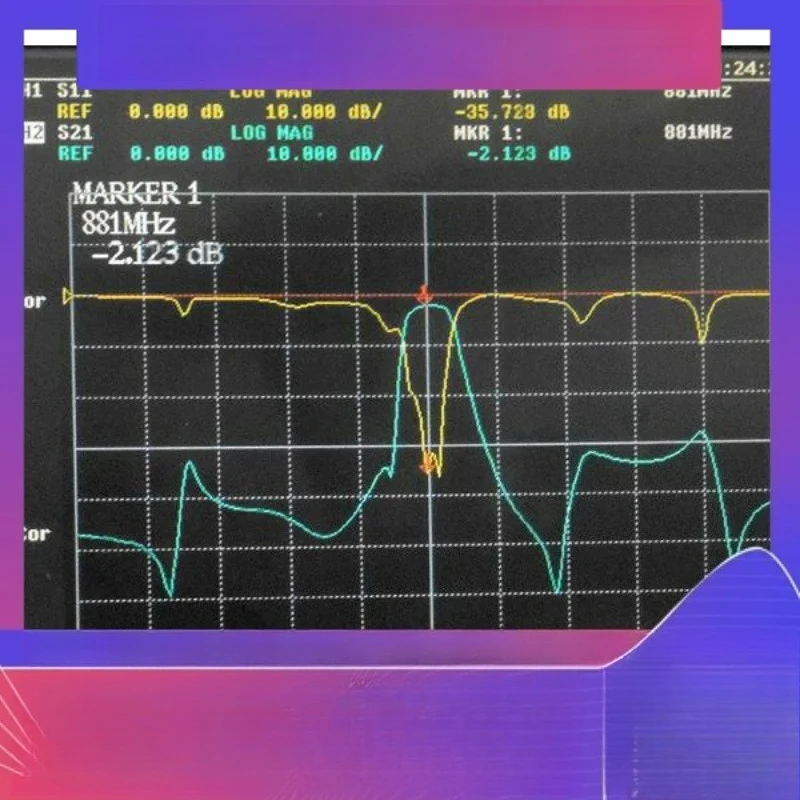 881MHz CDMA800 special ceramic dielectric bandpass filter, passband 868-895MHz