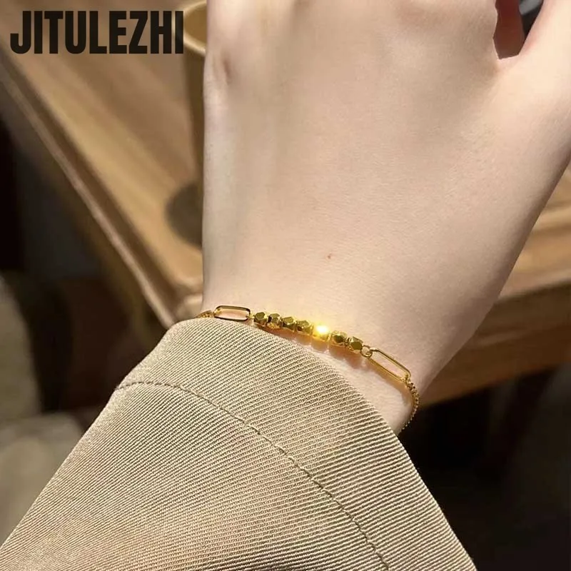 18K سوار الذهب للنساء ، كسر الفضة سوار للفتيات ، تصميم فاخر ، الصيف المجوهرات ، غرامة مجوهرات الزفاف