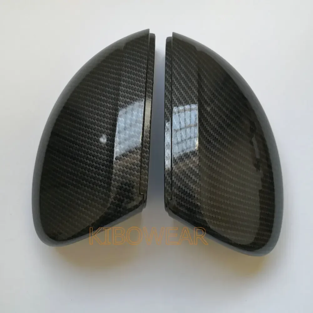 2pcs Side Wing Mirror Caps Cover for VW Tiguan II Allspace L MK2 2017 2018 (Carbon Look) Replacement 2019 2020 Pair