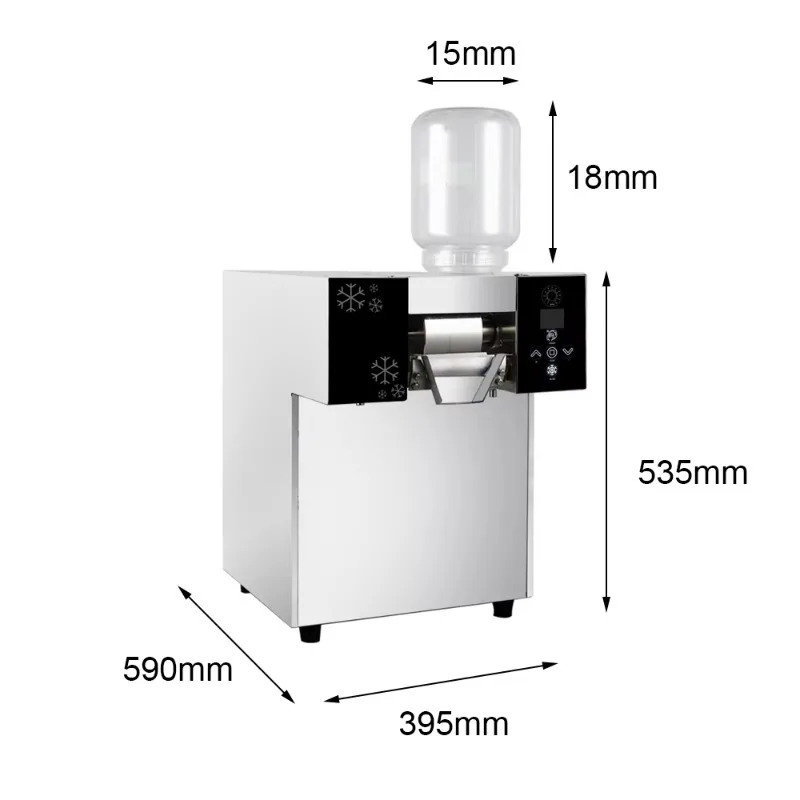 Hot Sale Air Cooling Milk Snow Ice Making Machine  Ice Crusher Snow Flake Ice Shaver Machine
