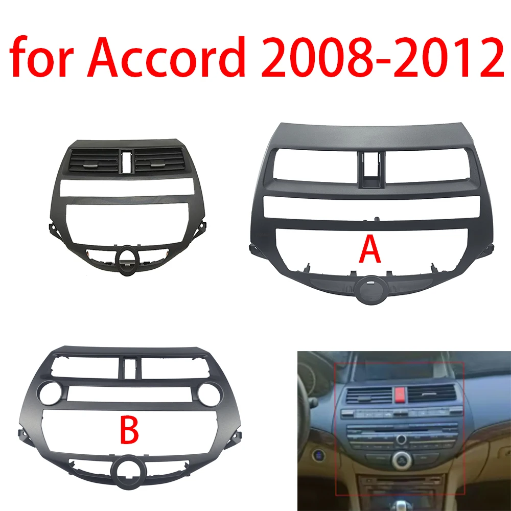 

for Honda Accord 2008-2012 Car Inside Decoration Gray Color Center air outlet Console Control Radio Bezel Trim
