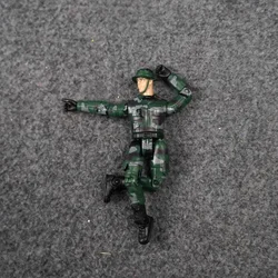 10cm cartoon fireman Action figure joint doll PVC collection model toy arm leg can move