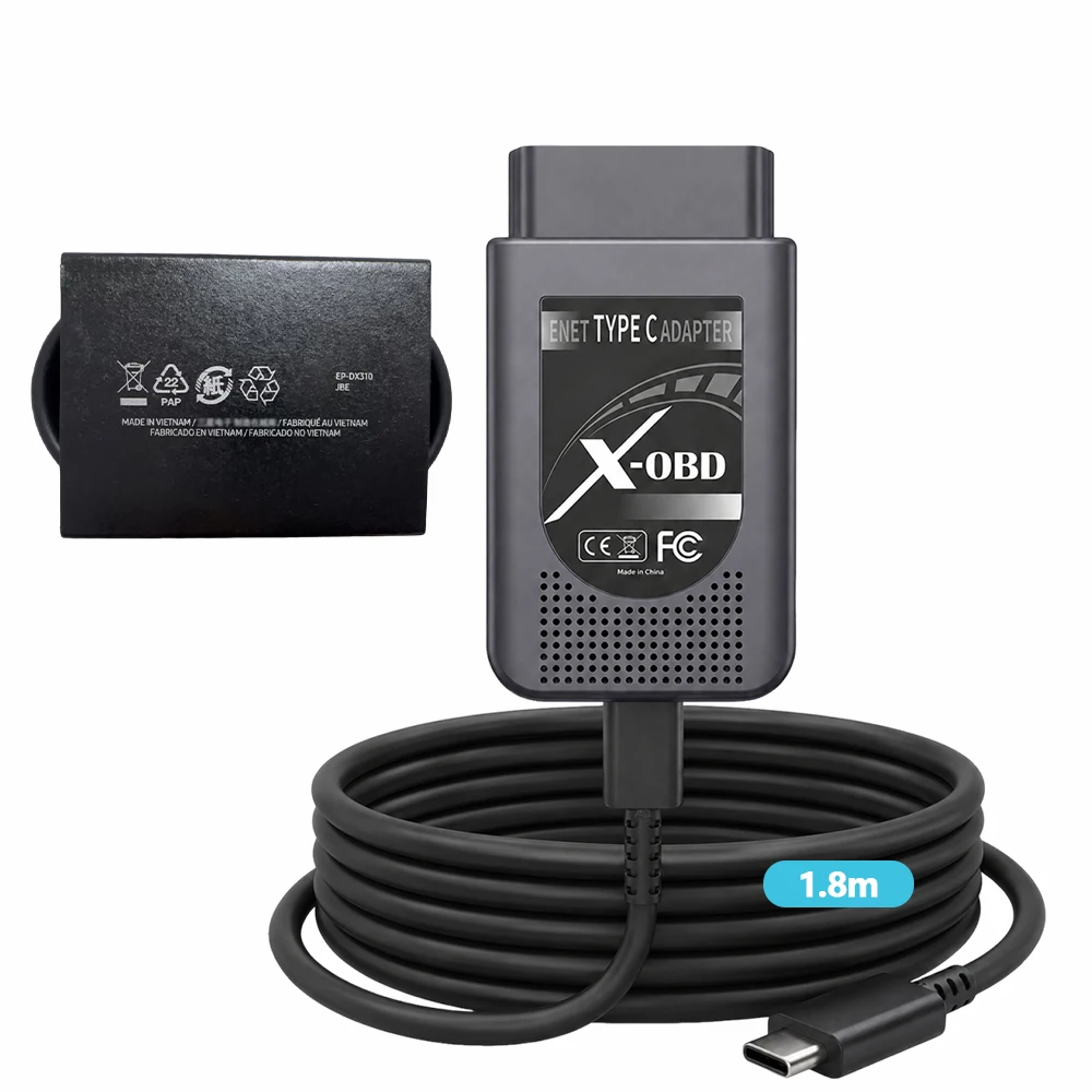 ENET DoIP Adapter for BMW F/G/I Series & JLR & Volvo - Professional Diagnostic Coding Programming Tool Support ISO 13400