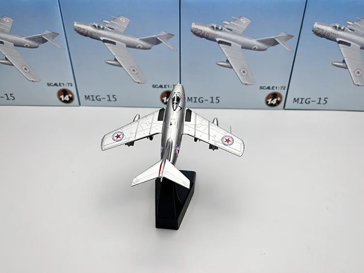 1:72 Scale China Air Force Mig-15 J-5 Series Fighter Aircraft Model Static Diecast Airplanes Toy Ornaments Children Gift