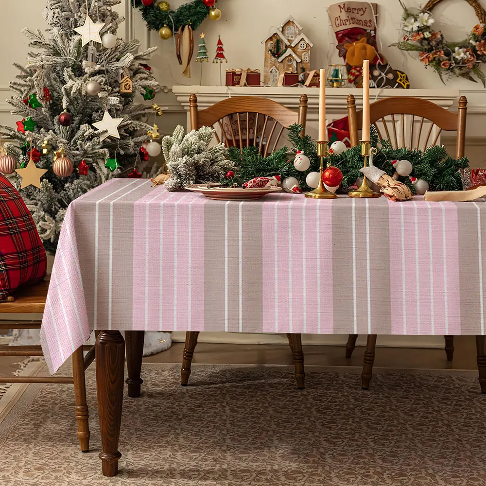 Blurred Blue Stars Waterproof table cloth, splash-proof tablecloth, for party, Halloween, Christmas, dining, camping