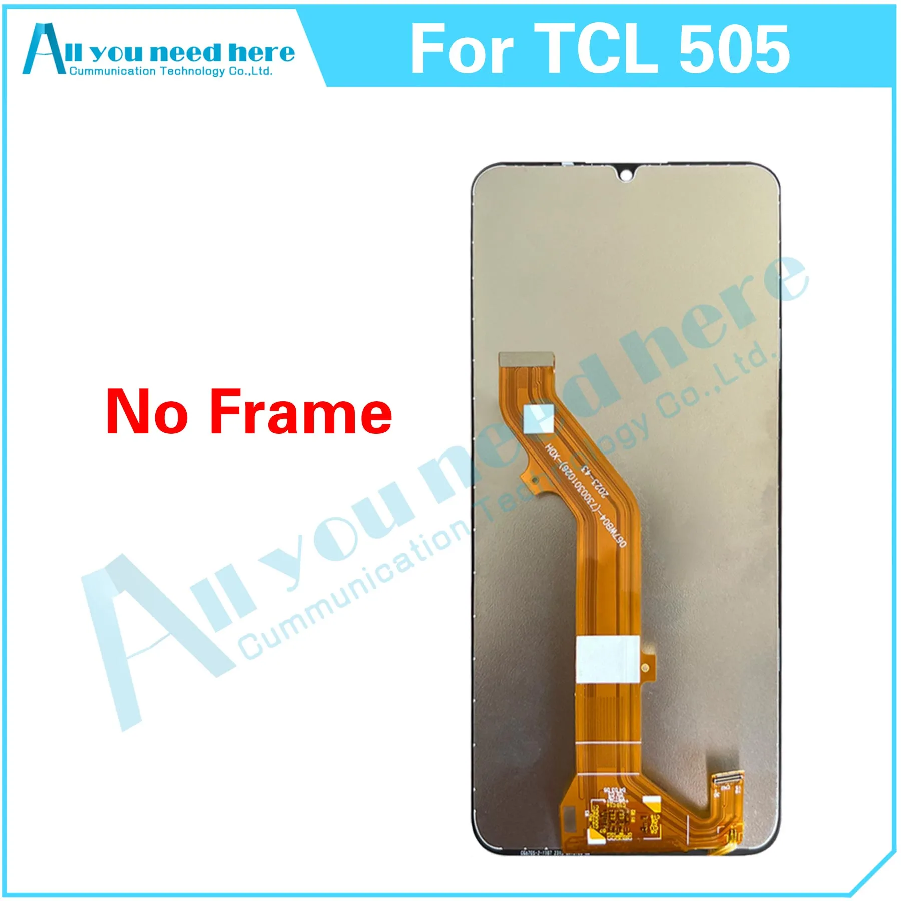 100% Test For TCL 505 LCD Display Touch Screen Digitizer Assembly Repair Parts Replacement