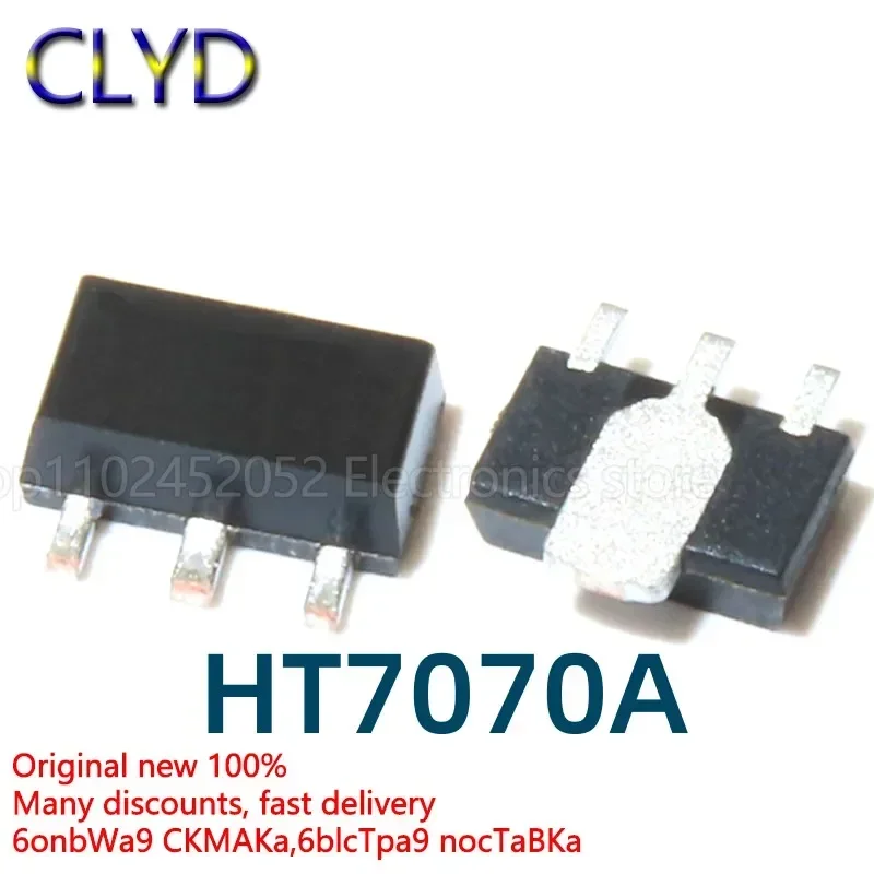 5PCS/LOT New and Original HT7070A-1 7070A-1 SMD SOT89 three-terminal regulator chip/regulator tube