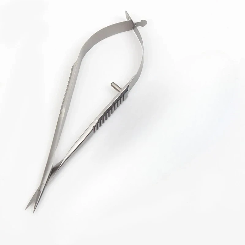 

Stainless Steel Scissors Squeeze Straight Cuticle Scissor Dead Skin Cutter Open Eye Microscissors Manicure Tools 12cm