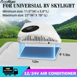 Aspligo-aire acondicionado para techo de estacionamiento, 12V, 24V, aire acondicionado frío y calor para coche, camión, autocaravana, autocaravana, autobús, caravana