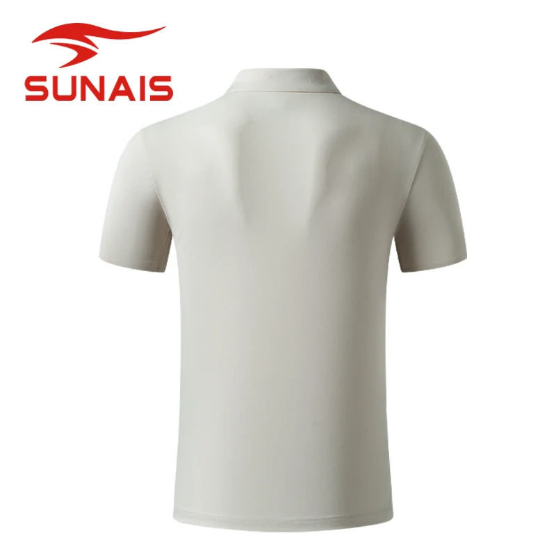 SUNAIS Men's Casual Polo Shirt Breathable Elastic Fabric Short Sleeve T-Shirt for Sports & Office 630629