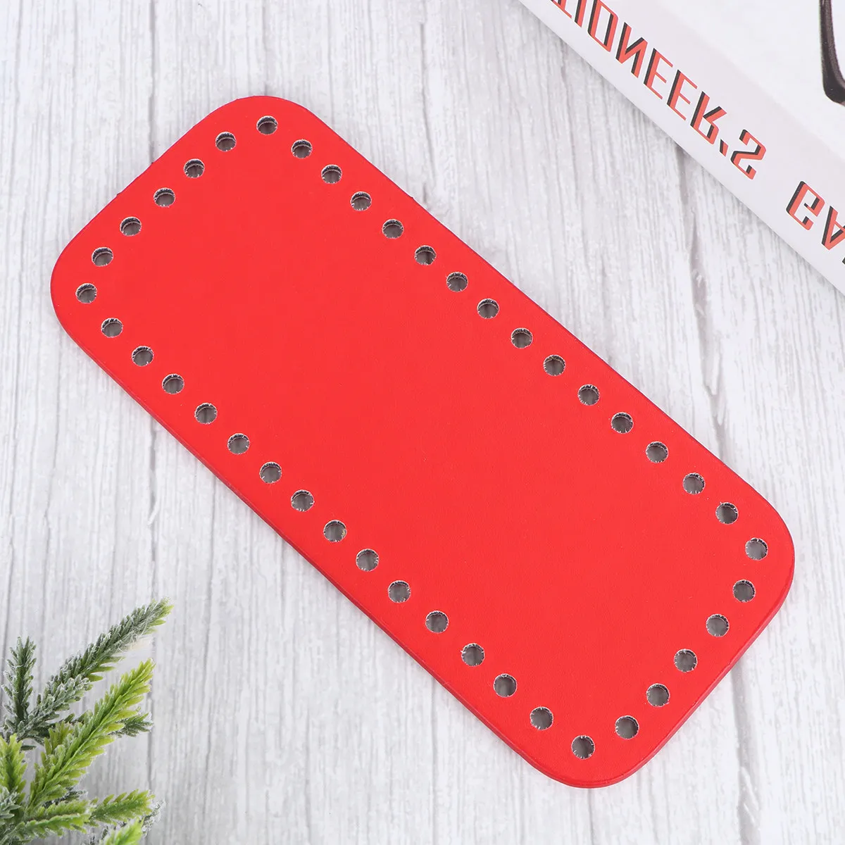 Bag Bottom Base Crochet Shaper Insert PU Pad Durable Practical Wear Resistant Bright Color Fashion Bag Making Supplies
