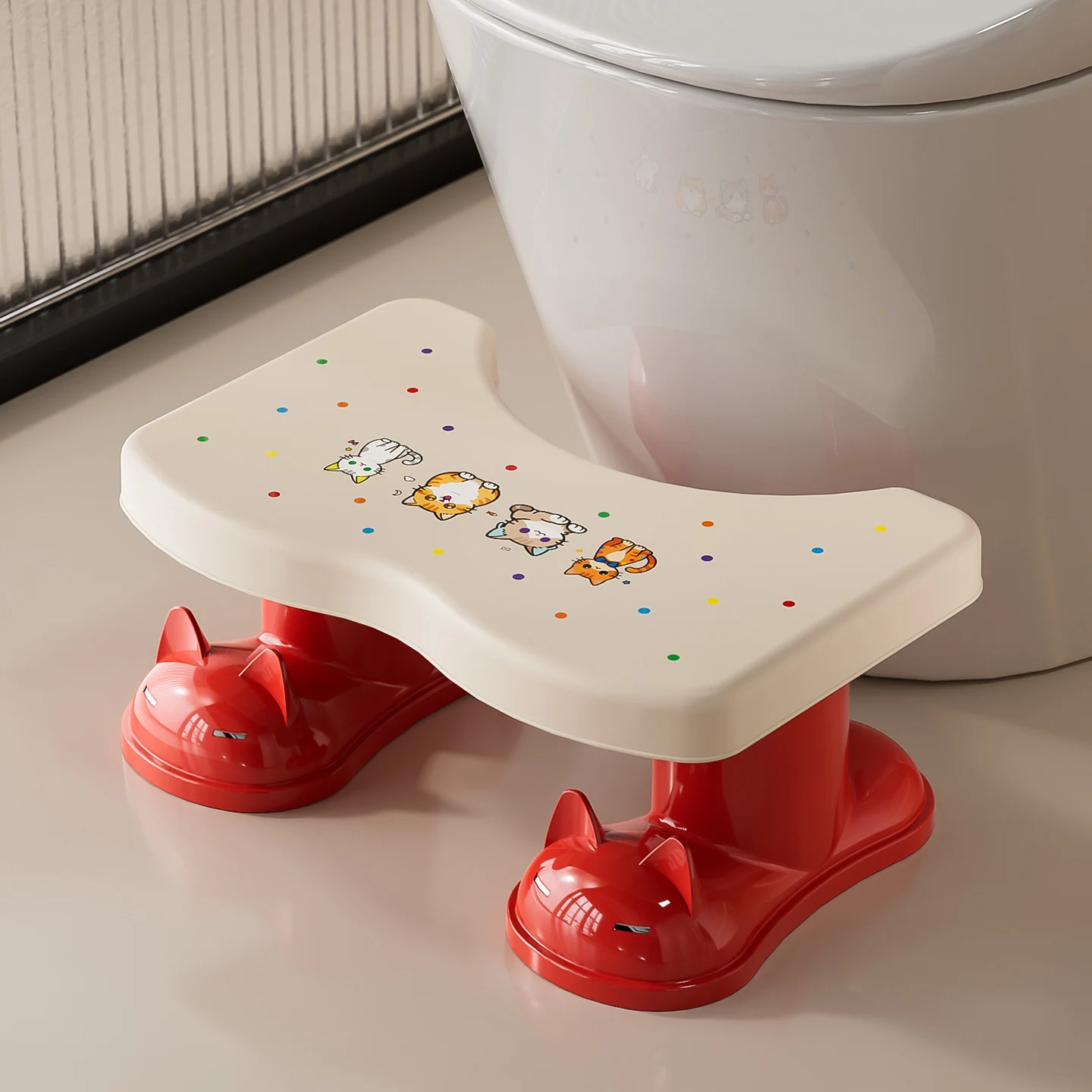 مقعد مرحاض القرفصاء للبالغين، مقعد قرفصاء مقاس 7 بوصة للبالغين، مقعد نونية غير قابل للانزلاق للتبرز، مرحاض محمول بخطوة القدم