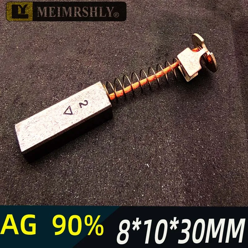 MEIMRSHLY-Escova De Sinal Do Motor, Escova De Carbono, Adequado Para Siemens, Ge, Philips, CT, Máquina De Motor, 90% Prata, 1Pc, 8x10x30mm