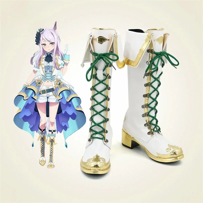 CIS-Uma Musume Pretty Derby Mejiro Cosplay Shoes Boots Professional Handmade