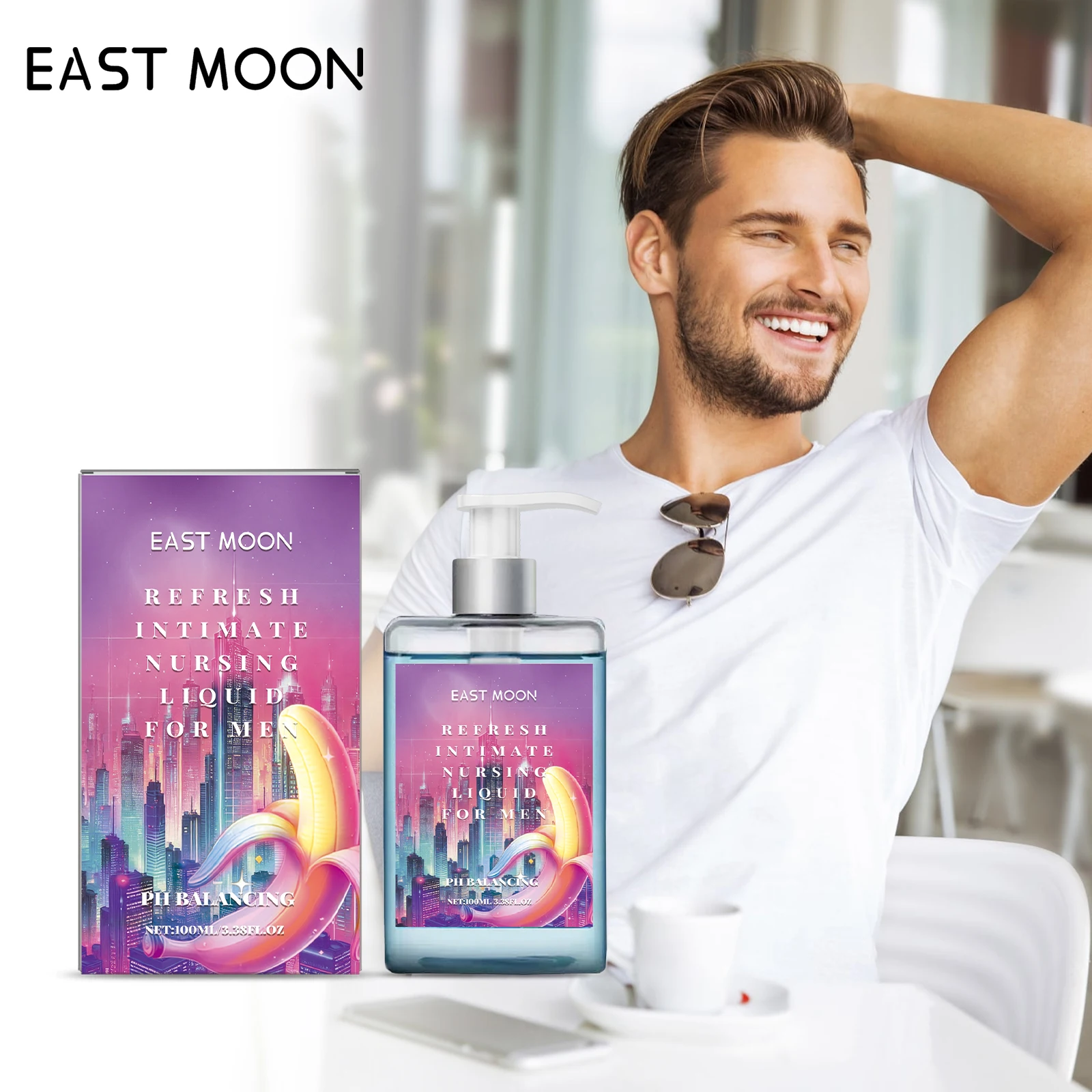 Men Private Area Care Shower Gel Deep Cleansing Relieve Discomfort Remove Melanin Exfoliate Lasting Nourish Shower Gel