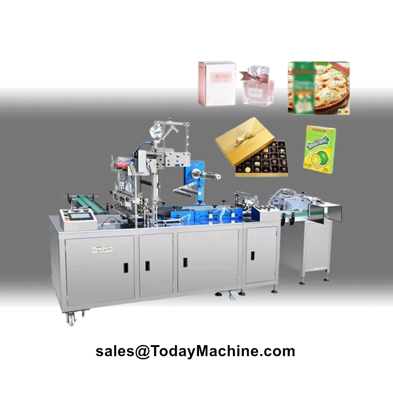 Automatic Cosmetic Perfume Box 3D Transparent Film Wrapping Machine