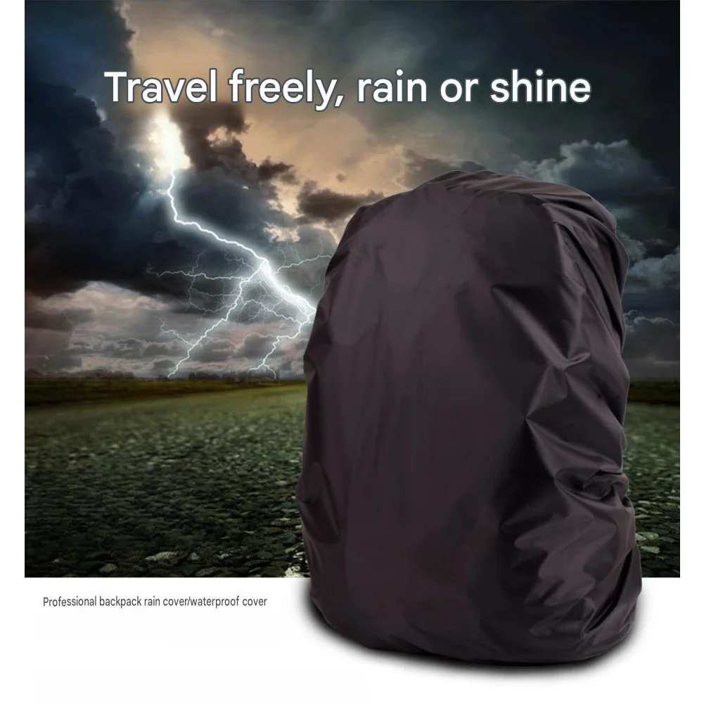 Backpack Cover Oxford Fabric Water Resistant 1200mm Rating Elastic Hem Fit for Hiking Camping Cycling and Commuting