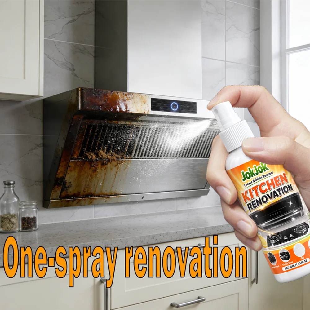 Household Hood Cleaner Kitchen Powerful Degreaser Spray Cooktop Heavy Oil Oil Stain Dissolver Decontamination Grease Cleaner