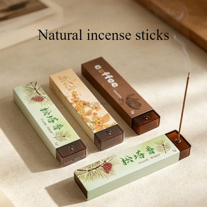 Natural Incense Stick Osmanthus Agilawood Sandalwood Coffee Pinecone Household Inside Room Removes Odors Purifies Air Joss Stick