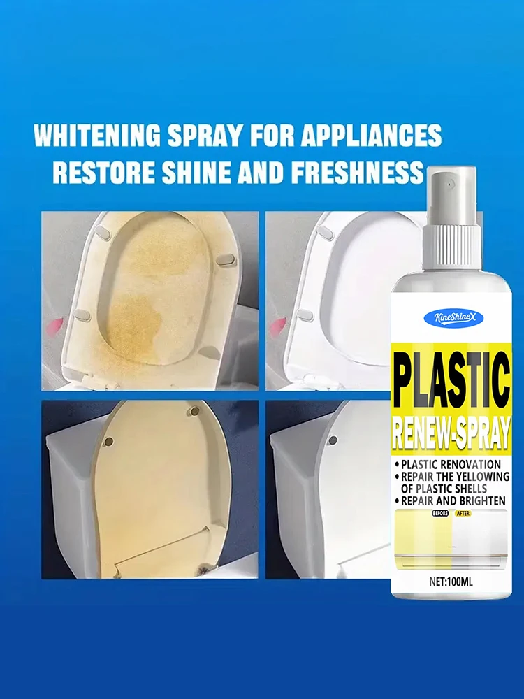 

Высококачественное средство для удаления пожелтения пластика 100 мл, мощное средство от пожелтения, быстро устраняет пожелтение, отбеливает пластик, новинка 2026 года