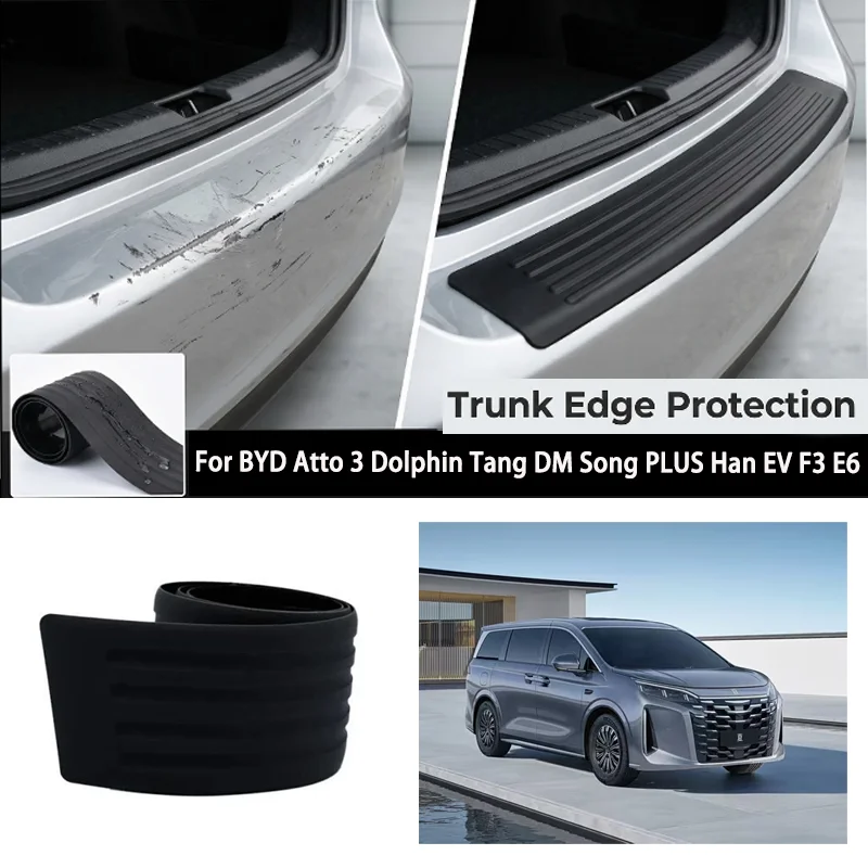 Image of Für BYD Atto 3 Dolphin Tang DM Song PLUS Han EV F3 E6 Kofferraumschutzleiste Stoßstangenschutz gegen Kollision und Kratzer.