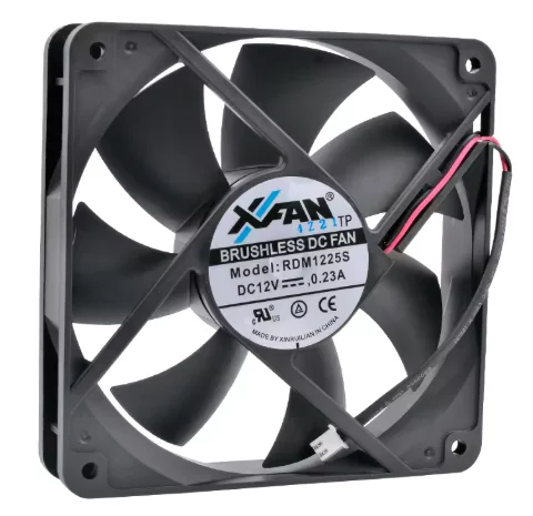 For chassis power supply RDM1225S 12cm 120mm fan 120x120x25mm 12025 DC12V 0.23A 2 wires 2pin inverted exhaust type cooling fan