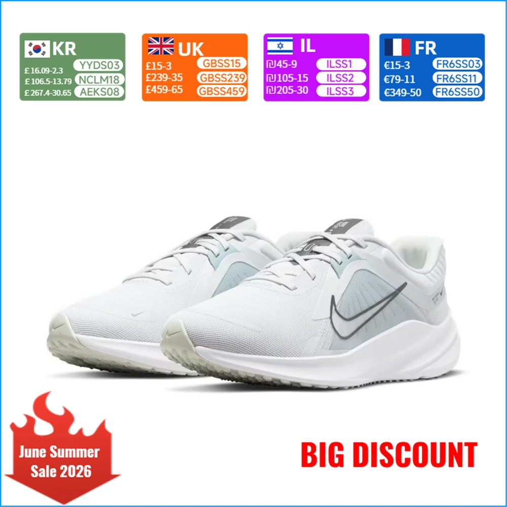 Мужские кроссовки Nike Quest 5 для фитнеса и тренировок, удобные, повседневные, легкие, с амортизацией, прочные, для бег