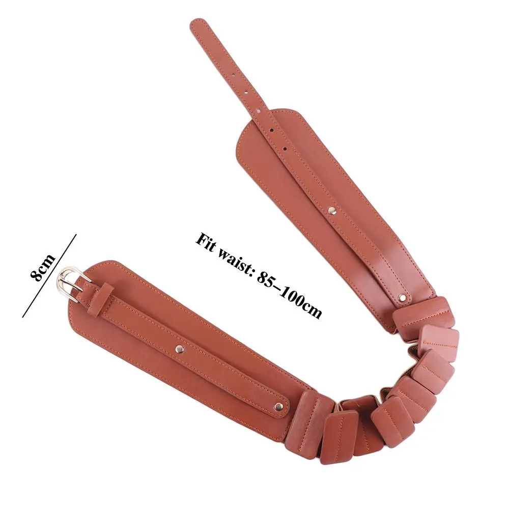 أسود فاخر الجمل الإناث حزب النساء مشبك المرأة حزام فستان حزام عريض بلون