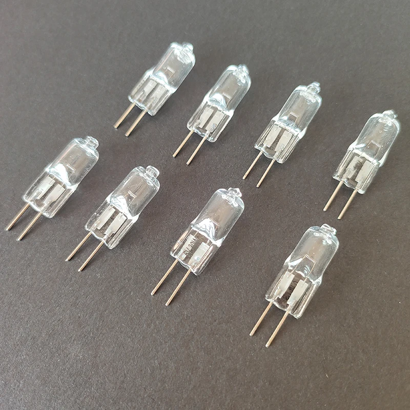 2PCS 5PCS G4 Halogen Lamp Bulb Beads 6V 5W 10W 15W 20W 25W 30W Microscope Optical Instrument Halogen Bulb Flashlight