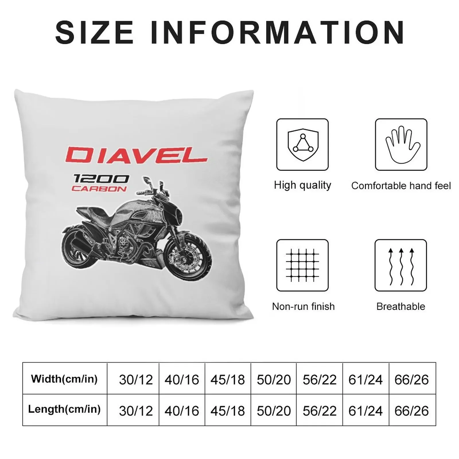 Diavel 1200 Carbon - Custom design Throw Pillow Sofa Cushion Cover covers for pillows Bed pillowcases pillow