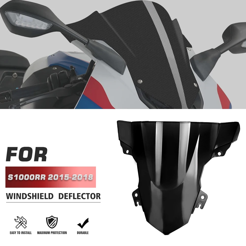 

For BMW S1000RR 2015 -2018 S 1000 RR 1000RR Motorcycle Accessories Sport Windshield Viser Visor Deflector WindScreen Deflectors