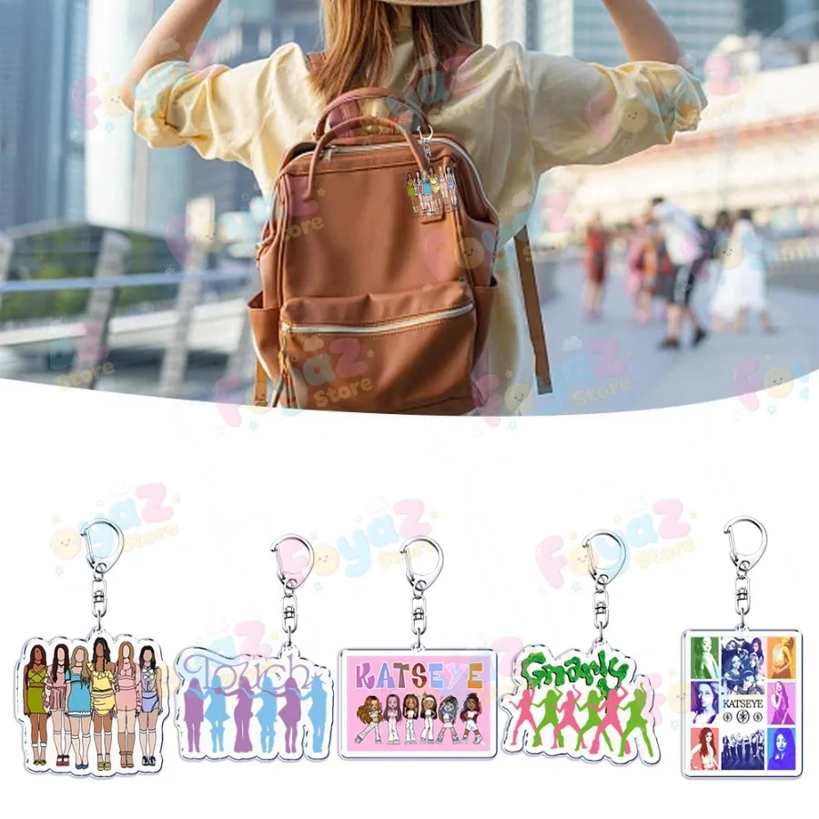 Cool K-pop Katseye Keychain Accessories Bag Charms Cute MANON