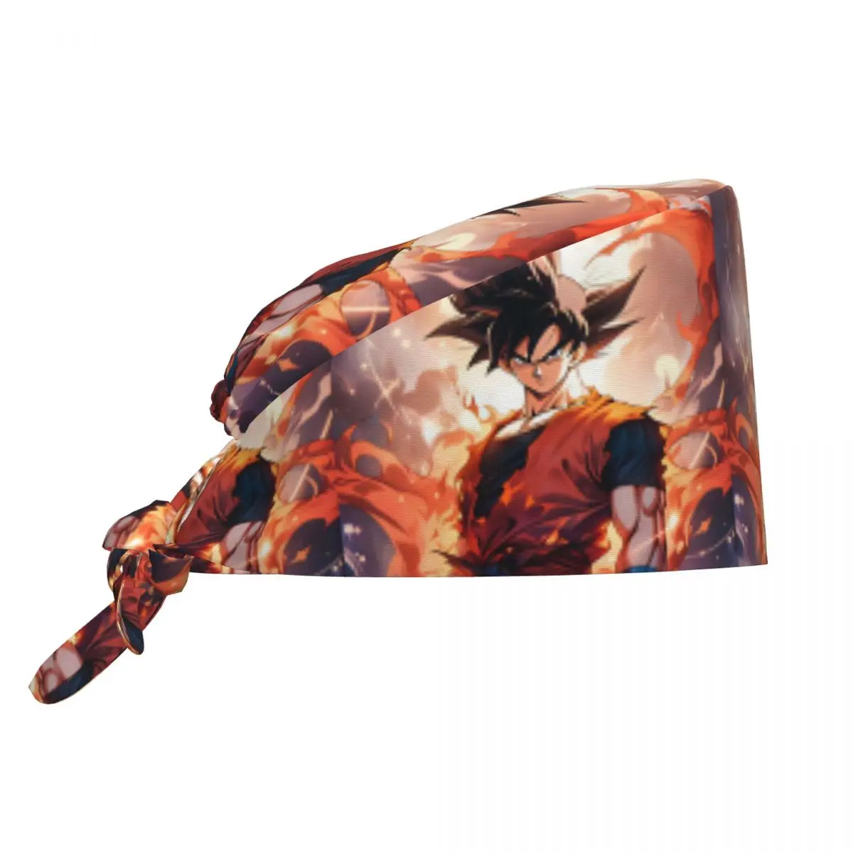 Working Cap For Unisex Son Goku Nurse Hats Dragons Balls Soft Elastic Work Scrub Cap Fashion Bandage Tie Back Custom Medical Hat