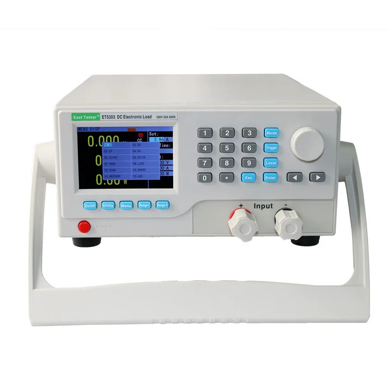 Single channel Programmable DC Electronic Load ET5302/ET5303 500V/15A ,30A/400W With USB interface Free PC software