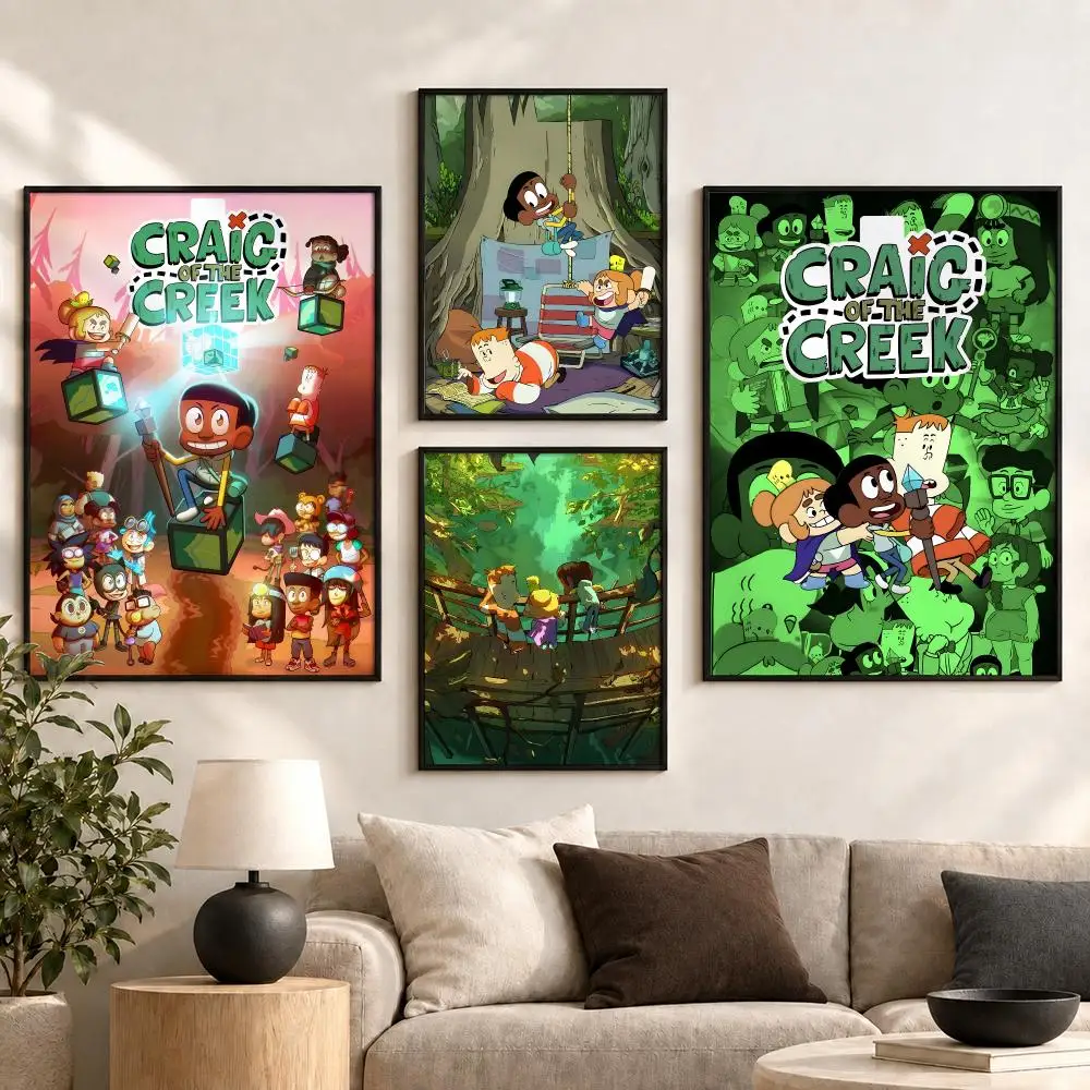 Craig of the Creek Cartoon Adventure Colorful Series Poster Aesthetic Art Print for Bedroom & Living Room Decor, Unframed